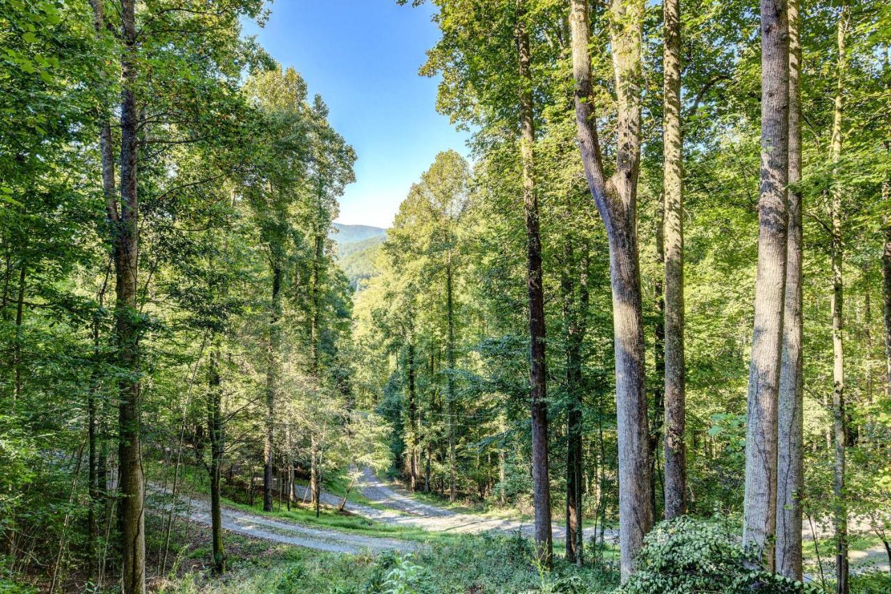 Lake Junaluska Waynesville Cabin With Covered Deck And Fire Pit! מראה חיצוני תמונה